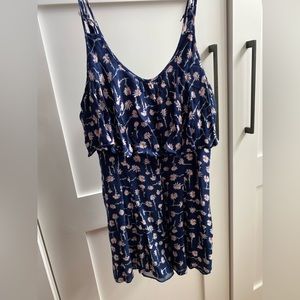 Multi color floral romper